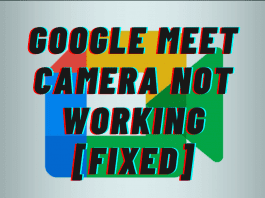 Google Meet Camera Not Working [fixed]