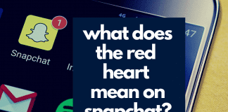 what does the red heart mean on snapchat