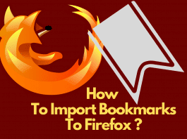 How To Import Bookmarks To Firefox