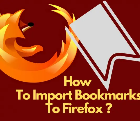 How To Import Bookmarks To Firefox