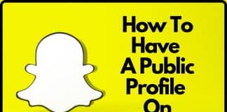 how to have a public profile on snapchat