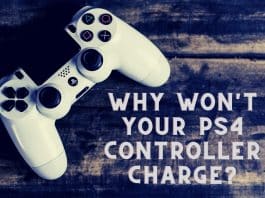 why won't my ps4 controller charge