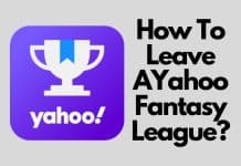 How To Leave A Yahoo Fantasy League