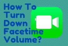 How To Turn Down Facetime Volume