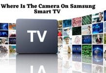 Where is the camera on Samsung Smart TV