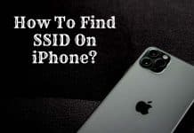 how to find SSID on iPhone
