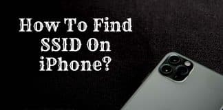 how to find SSID on iPhone