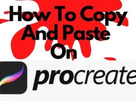 How to copy and paste on procreate
