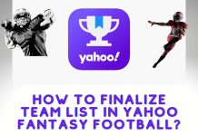 how to finalize team list in yahoo fantasy football