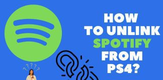 how to unlink spotify from ps4